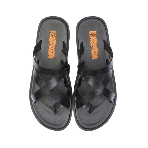 Silver Street London CROUCHEND Sandals   in  Black