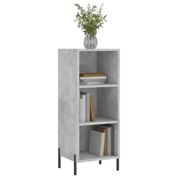 Berkfield Sideboard Concrete Grey 34.5x32.5x90 cm Engineered Wood