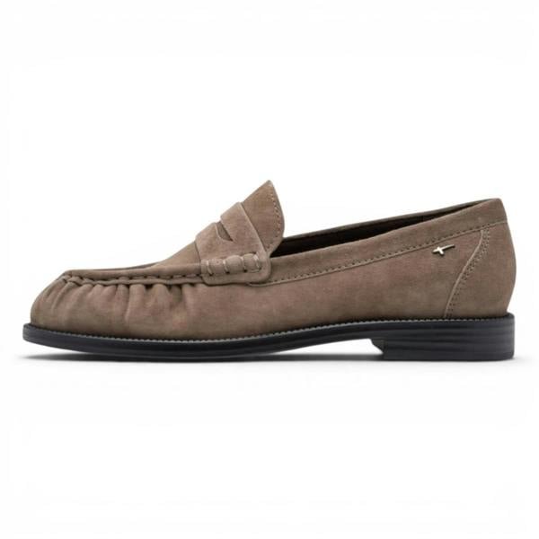 Tamaris Women's Beige Leather Loafer Casual Shoes - 24251-47