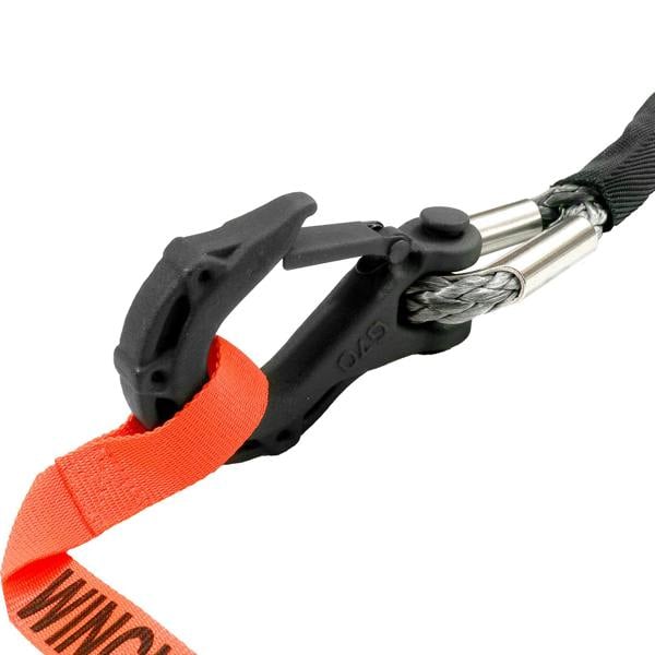 Winchmax Synthetic Winch Rope 28mx11mm. 3/8 Inch Tactical Hook. Hole Fix