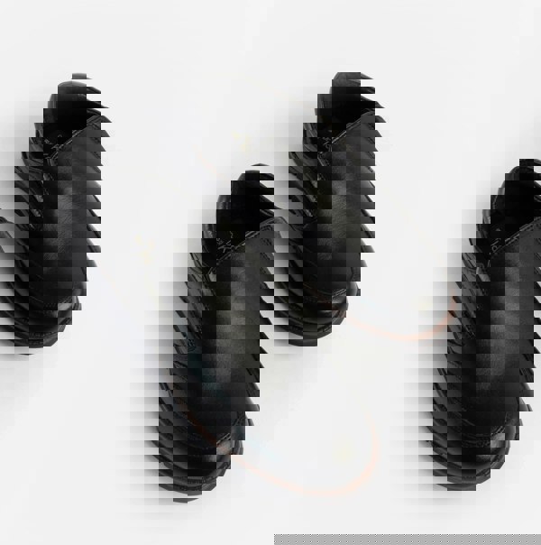 Dr Keller ADONIS Mens Leather Slip on Shoes Black