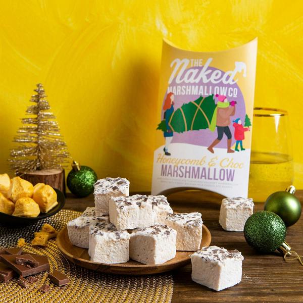 The Naked Marshmallow Co Honeycomb & Choc Gourmet Marshmallows