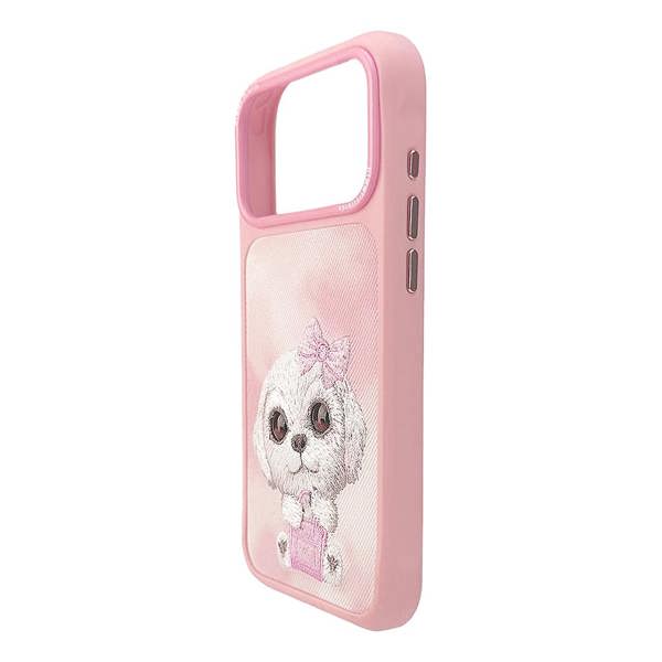 Nimmy Friends Nimmy Big Eye Cute Pet Bischon Fraise Dog Case with MagSafe for iPhone 17 Pro Max 6.9" Pink - N-XDY-IP17-PRO-MAX-02-A