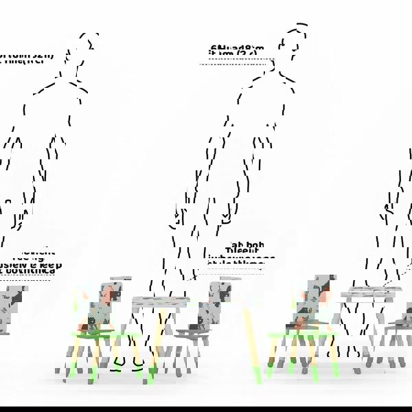 Kudlhome Gruffalo Table & Chair Set, Pattern