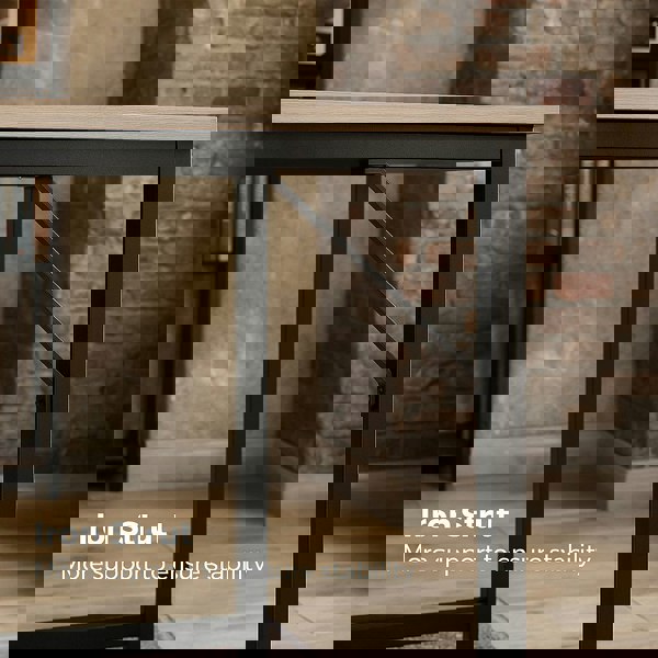 Storvo Industrial Large 120CM Wide Computer Desk For Home Office Workstation