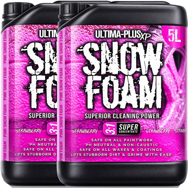 Ultima Plus XP Ultima-Plus XP Snow Foam Car Shampoo pH Neutral Wash - Super Thick Foam Pre-Wash - Strawberry Fragrance 10L