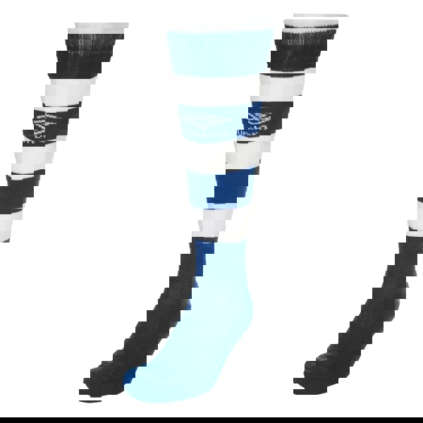 Umbro Childrens/Kids Hoop Stripe Socks - Royal Blue/White