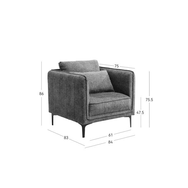 Holbrooks Armchair Dark Grey