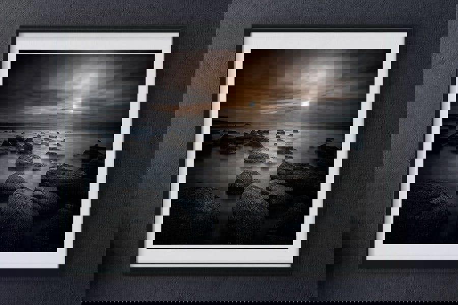 dark coastal seascape fine art print