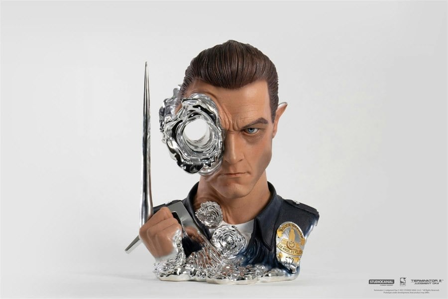 MCSlots Terminator 2 T-1000 Painted Art Mask Deluxe Edition 1:1 Scale PA006TE2