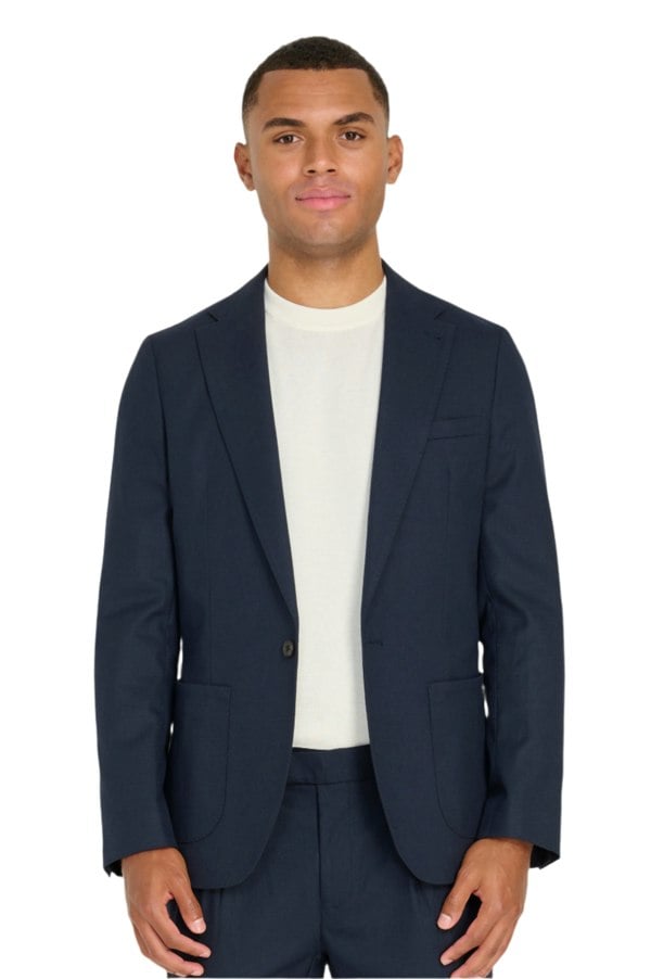 Harry Brown London Arthur Flannel Blazer - Navy