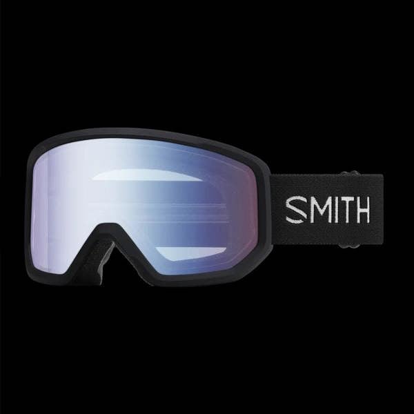 Smith Ski Goggles Transfer 0JX/ZF Black Blue Sensor Mirror