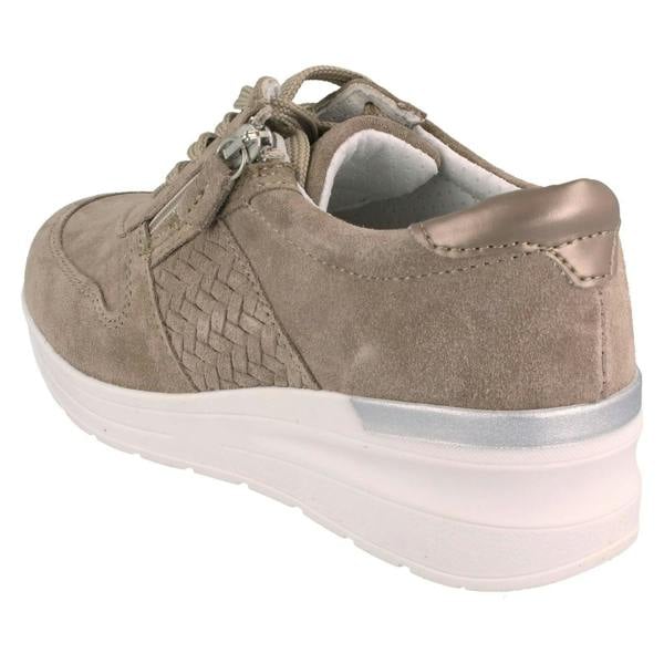 DB Shoes Ladies DB Shoes Casual Wide Trainer With Removable Insole Arabia