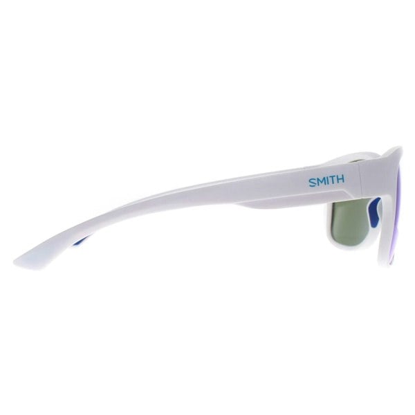 Smith Sunglasses Holiday 6HT Z0 Matte White Blue Mirror