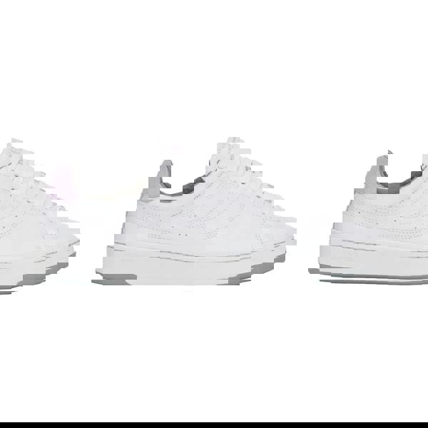 Superga Unisex Adult 4833 Lendl Leather Trainers - White/Violet Lilla/Medium Grey - 