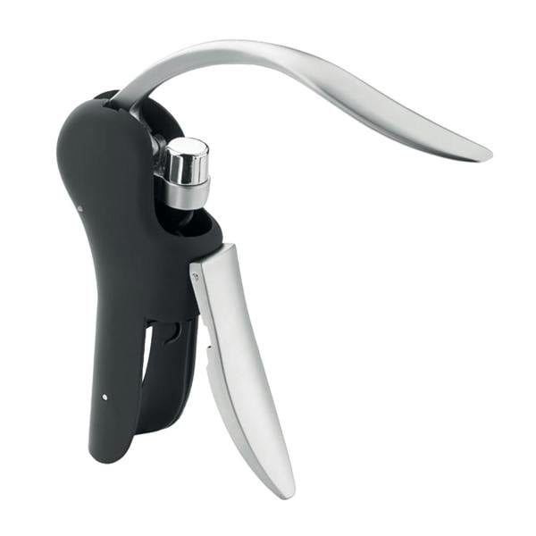 MidOcean Corcho Automatic Lever Corkscrew - Black/Silver - 