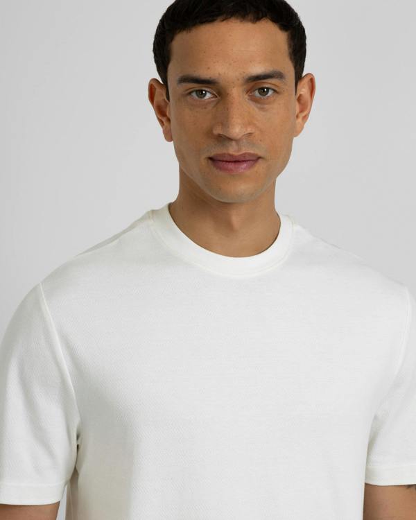 Steel & Jelly Hanbury - Herringbone Jacquard Texture T-Shirt