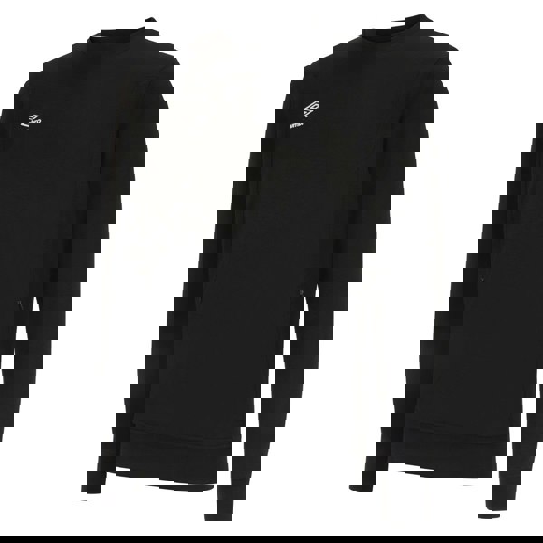 Umbro Mens Pro Stacked Logo Fleece Pullover - Black/White