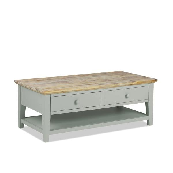 Statement Furniture Florence Wooden Coffee Table with Drawers and Shelf