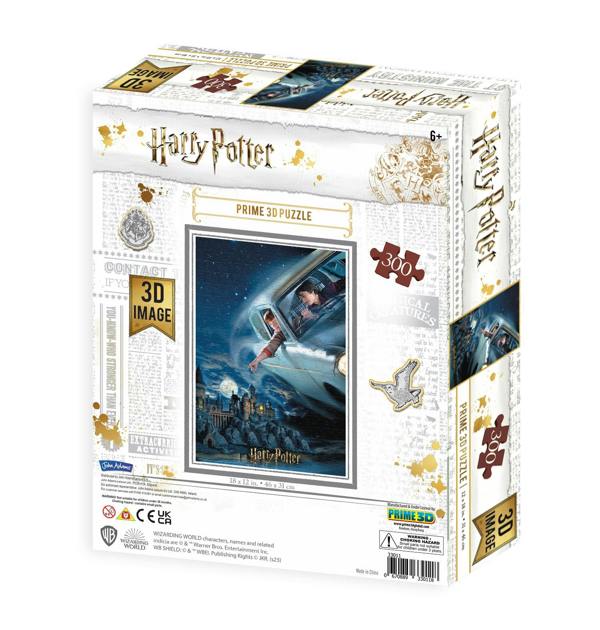 Prime 3D Puzzles Prime 3D Harry Potter Harry & Ron Flying Over Hogwarts 300 Piece Puzzle