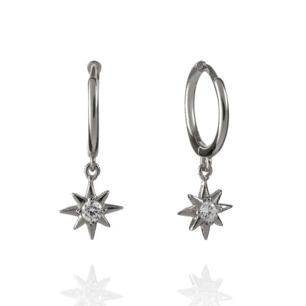 Star Huggie Hoop Earrings for Women - namana.london