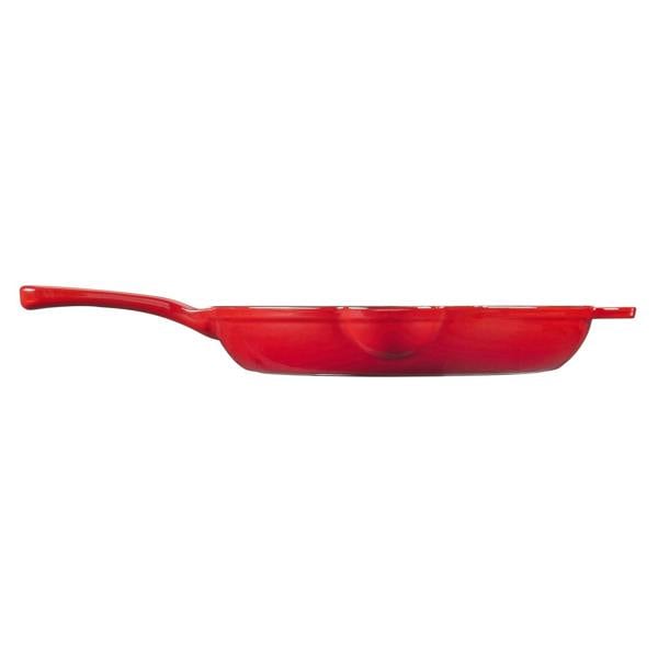 Cook Professional Cast Iron Frying Pan & Skillet 2 Piece Set | Red