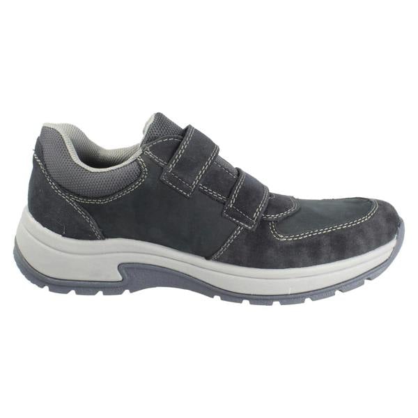 Rieker Mens Rieker Casual Hook and Loop Dual Strap Wide Fit Shoes 11051