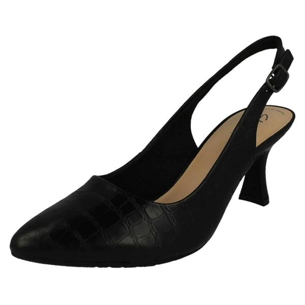 Clarks Ladies Clarks Buckle Fastening Slingback Shoes Kataleyna Step