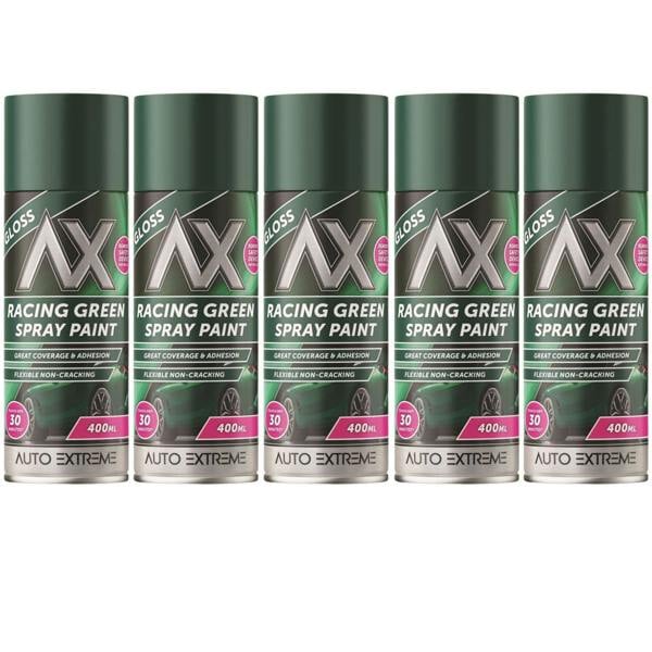Auto Extreme 5X Auto Extreme Racing Green Spray Paint 400ml