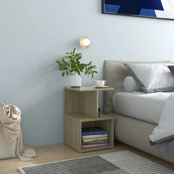 Berkfield Bedside Cabinet Sonoma Oak 35x35x55 cm Engineered Wood