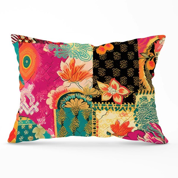 Warren Reed Patchwork Mixed Textiles Cushions