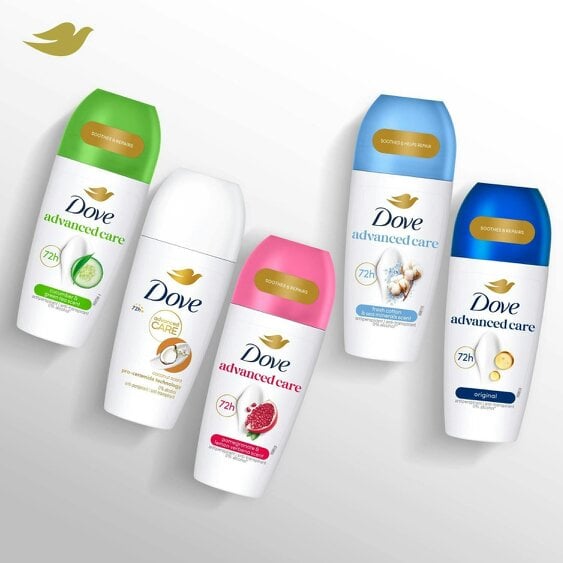 Dove Roll On Go Fresh Pomegranate 72H Lasting Women's Anti-Perspirant 50ml, 18pk