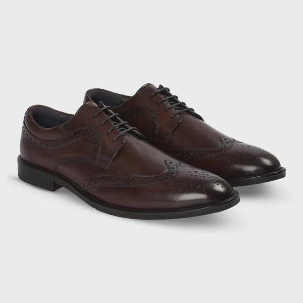 Paul Andrew Cambridge Brogue Shoes - Dark Brown