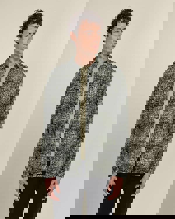 Larsson & Co Dragor - Shadow Check Jersey Casual Overshirt