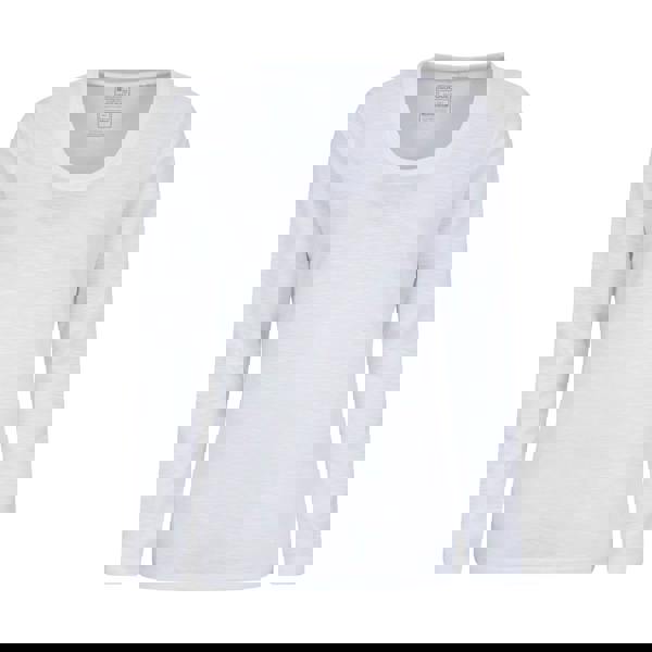 Mountain Warehouse Womens/Ladies Agra Slub Long-Sleeved Top - White