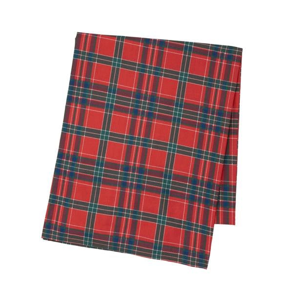 Catherine Lansfield Christmas Tartan Check Cotton Table Cloth Red / Green