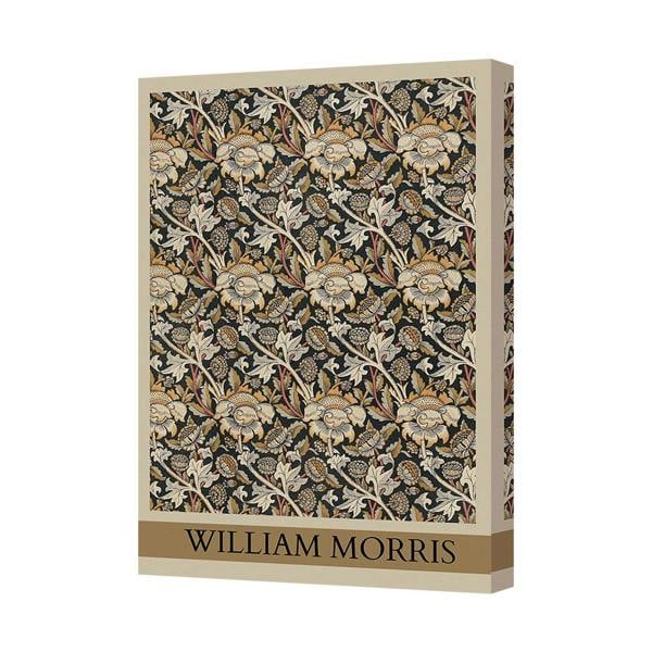 Benjamin Tate Design William Morris Floral Canvas Art Print Handmade In The United Kingdom