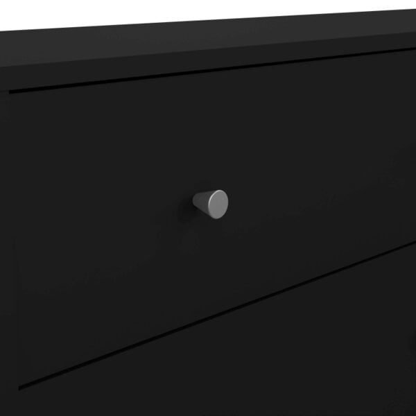 Wyld Haus Tainan Black Wide Chest 6 Drawers