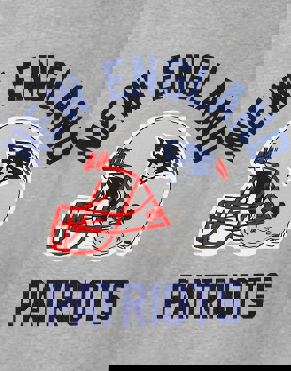 NFL Mens Grey New England Patriots Short Sleeved T-Shirt