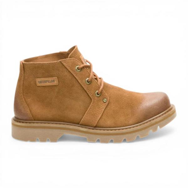 Caterpillar CAT (Caterpillar) Tan Leather Hiking Mid-Cut Chukka Ankle Boots - Grader
