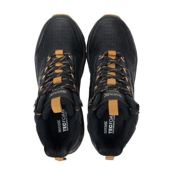 Regatta Mens Derino Mid Cut Walking Boots - Black/Rubber - 