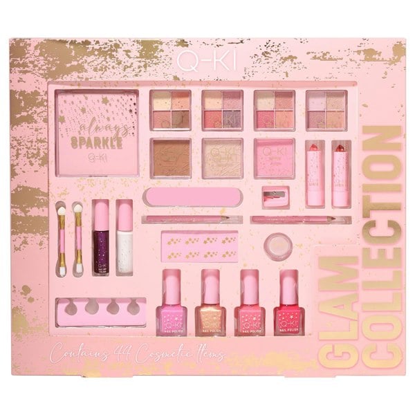 Q-Ki Glam Collection - Nail Polish, Lip Balm, Lipstick, Lip Liner, Eyeshadow, Blusher, Bronzer, Highlighter