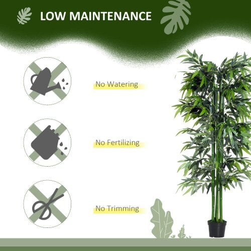 Wyld Haus Marifa Artificial Bamboo Style Tree In Pot For Interior Planters And Office Spaces