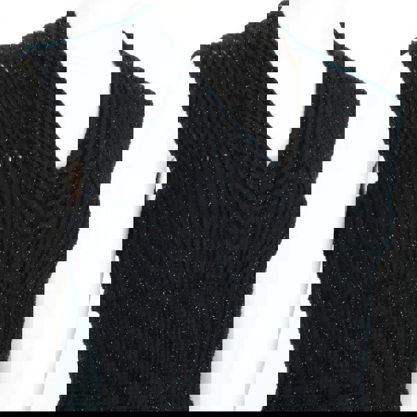 Alaia luxurious skater dress in black and shimmering onyx black