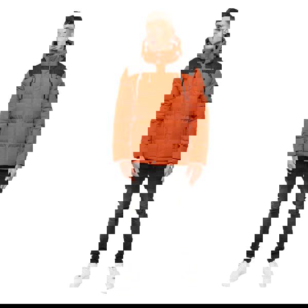 Crosshatch Mens Menray Colour Block Jacket - Orange