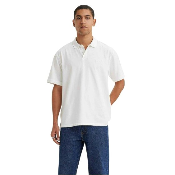Ben Sherman Mens Cotton Relaxed Fit Polo Shirt - Bright White