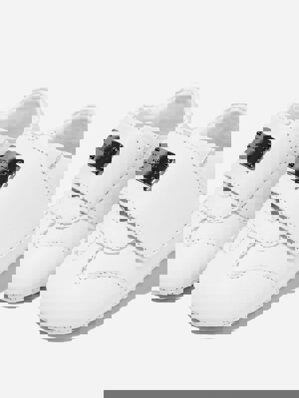 Dolce & Gabbana Kids Dolce & Gabbana Baby Leather Pre-Walker Trainers in White