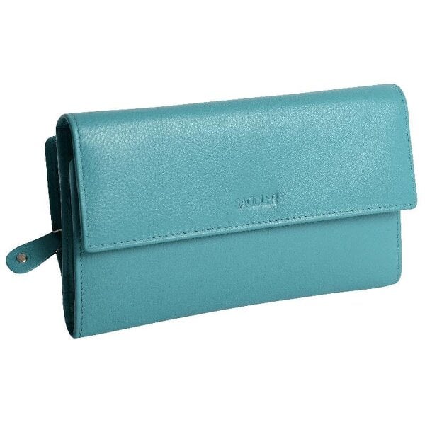 SADDLER ELLA Leather 18cm Trifold Purse - 20 Card Slots, Several Coin and Note Sections - RFID Protected