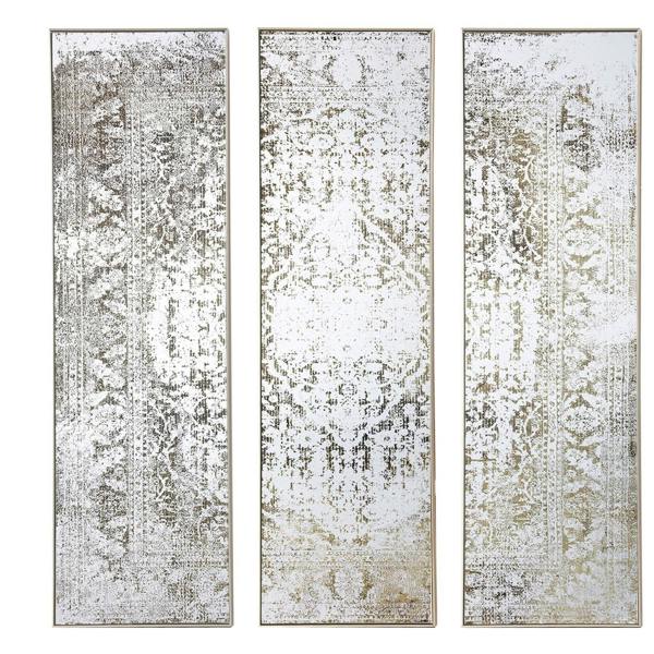 Hill Interiors Antique Look Wall Mirror (Pack of 3) - Bronze - 