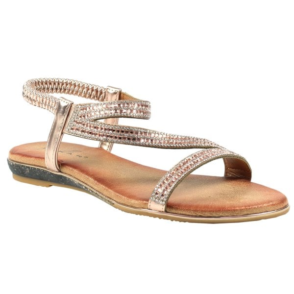 Lunar Womens/Ladies Blaise II Sandals - Rose/Brown